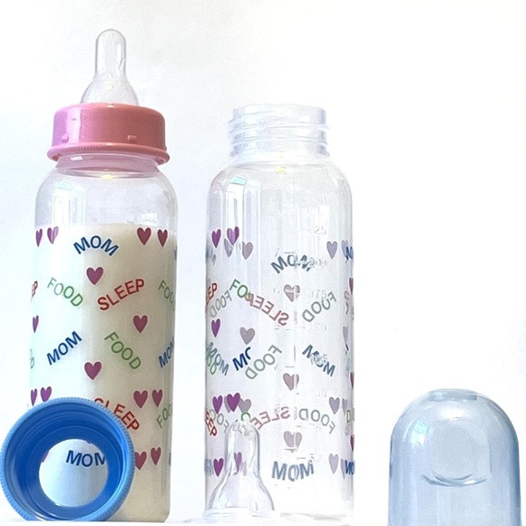 Baby Feeding Bottles, 8 Ounces for Infants, Newborn, Colorful Sets, Pack of 4 - Picture 5 of 7